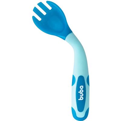 Kit Talheres Buba Flexível e Termossensível Azul