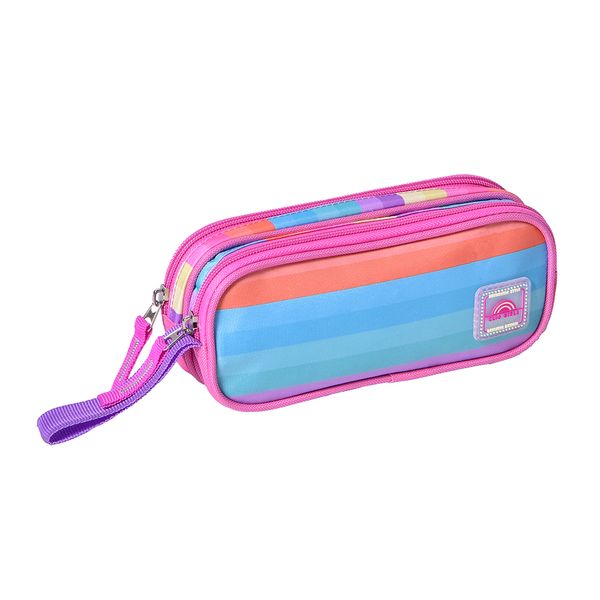 Estojo Duplo Feminino Clio Arco Íris Estojo Duplo Feminino Clio Arco Íris