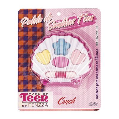 Paleta de Sombras Infantil Fenzza Conch 4 Cores