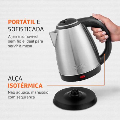 Chaleira Elétrica Mondial Pratic Inox CE-06 127V