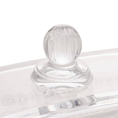 Manteigueira Wolff Pearl em Cristal com Tampa Incolor