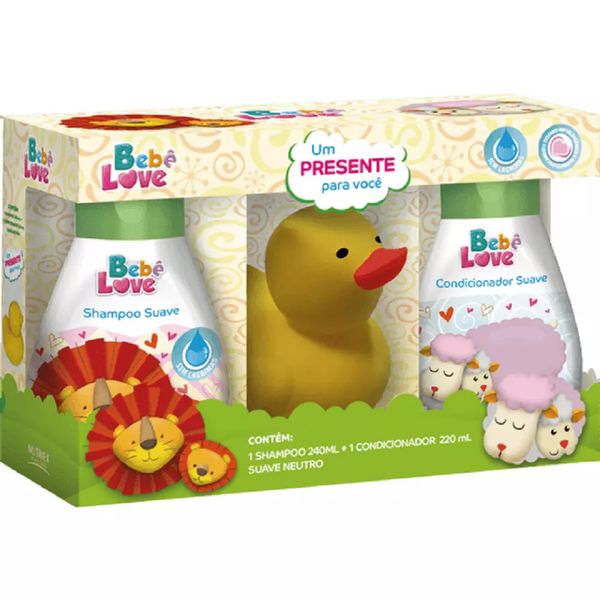 Kit Bebê Nutriex Love Amarelo com Shampoo 240ml + Condicionador 220ml + Colônia 20ml Kit Bebê Nutriex Love Amarelo com Shampoo 240ml + Condicionador 220ml + Colônia 20ml