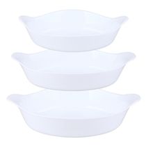 Conjunto 3 Assadeiras Oval Opaline Marinex 1596