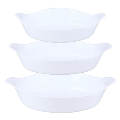 Conjunto 3 Assadeiras Oval Opaline Marinex 1596