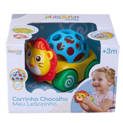 Carrinho Chocalho Meu Leãozinho CV233254 Play&Fun