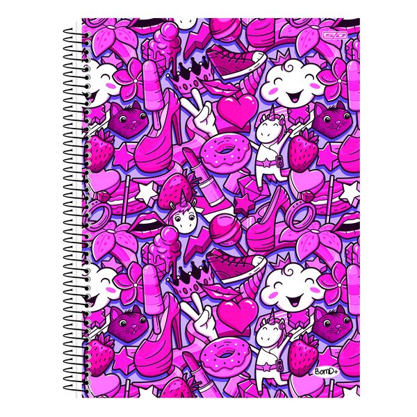 Caderno Universitário São Domingos Bom D+ Feminino 20 Matérias 320 Folhas