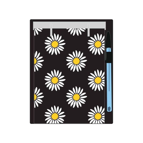 Bloco Fichário Confetti P&B Margaridas 120 Folhas