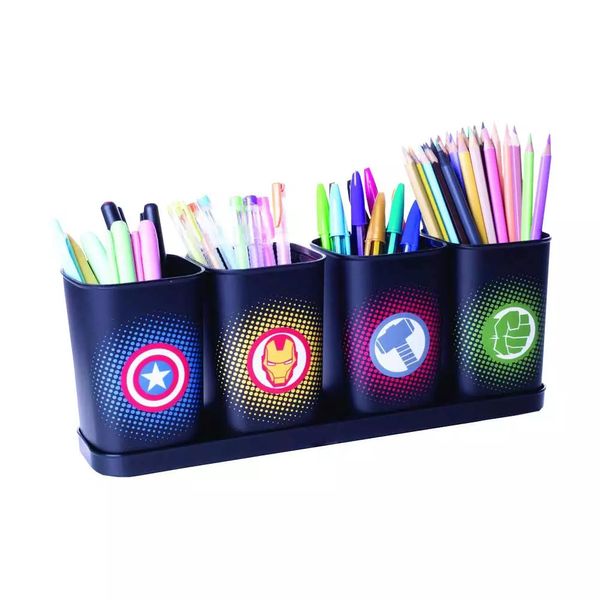 Porta-Caneta Plasútil Avengers 4 Peças