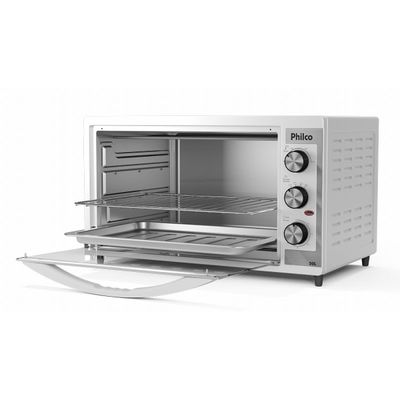Forno Elétrico Branco Philco 50L Dupla Resistência PFE52B 127V