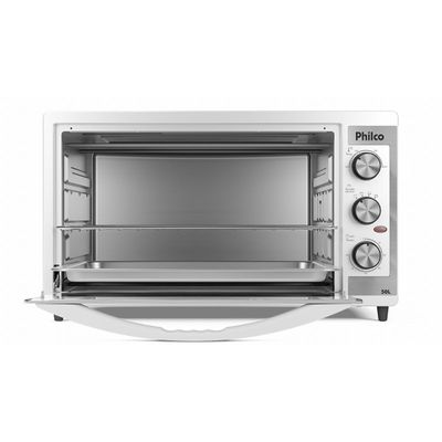 Forno Elétrico Branco Philco 50L Dupla Resistência PFE52B 127V