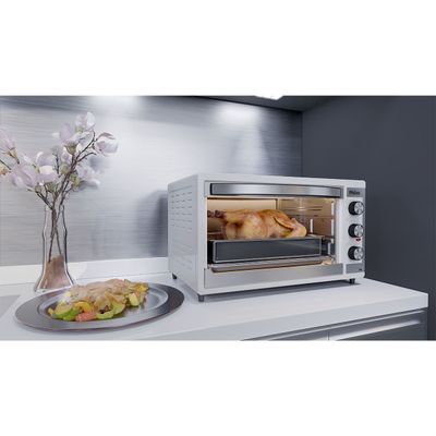 Forno Elétrico Branco Philco 50L Dupla Resistência PFE52B 127V