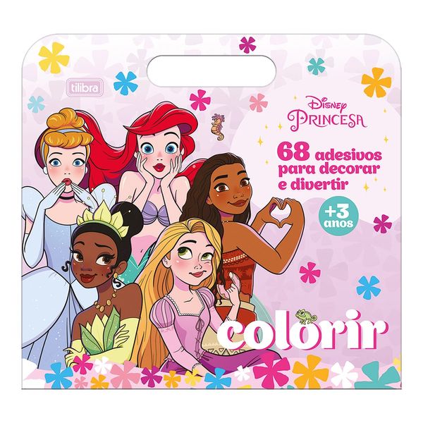 Álbum de Colorir Maleta Tilibra Princesas