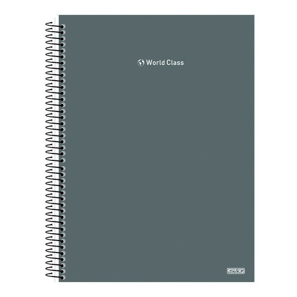 Caderno Universitário São Domingos World Class Cinza 10 Matérias 160 Folhas - Item Sortido