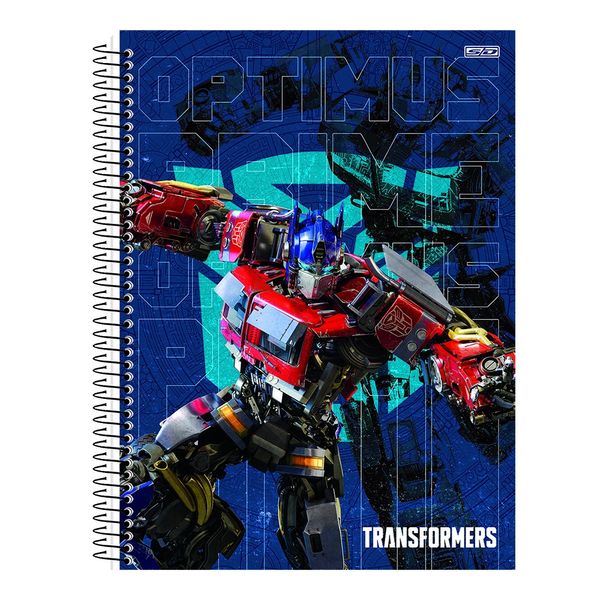 Caderno Universitário São Domingos Transformers 10 Matérias 160 Folhas - Item Sortido