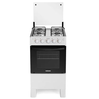 Fogão Itatiaia 4 Bocas Star New Com Mesa em Inox e Acendimento Automático Branco / Bivolt