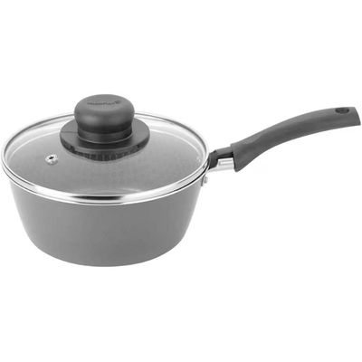 Conjunto de Panelas 4 Peças Multiflon Essencial com Revestimento Antiaderente Ultra7 e Tampas de Vidro Cinza
