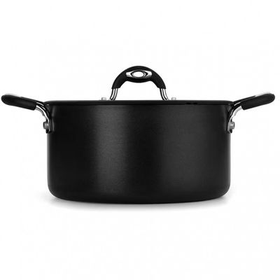 Caçarola Dom Multiflon com Antiaderente de Alumínio 24cm Preto