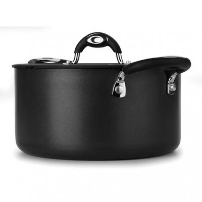 Caçarola Dom Multiflon com Antiaderente de Alumínio 24cm Preto
