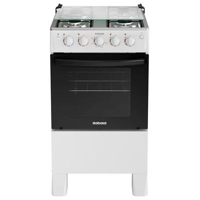 Fogão Itatiaia 4 Bocas Star New Com Mesa em Inox e Acendimento Automático Branco / Bivolt