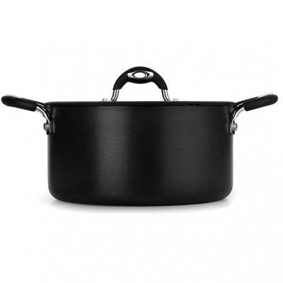 Caçarola Dom Multiflon com Antiaderente de Alumínio 24 cm Preto