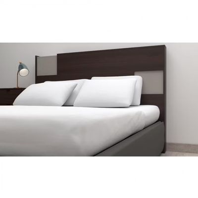 Cabeceira para Cama Box Casal e Queen Bartira Diplomata com Revestimento em Finish Foil Café/Capuccino