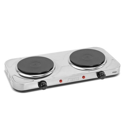 Fogão Elétrico Fama FFG01 Inox 2 Bocas 2000W 220V