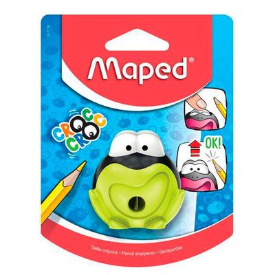Apontador Croc Croc Sapo com Recipiente Maped