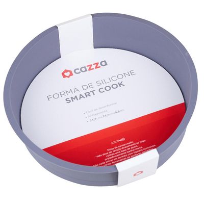 Forma de Silicone Redonda 24cm Smart Cook Cazza