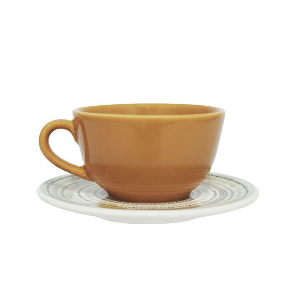 Xícara de Chá com Pires Oxford Gaya em Cerâmica 200ml