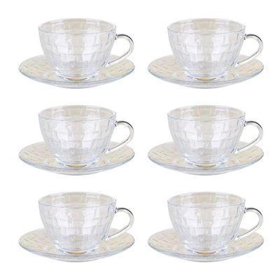 Conjunto 6 Xícaras 230ml com Pires Picnic Cazza