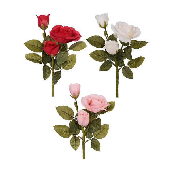 Haste de Rosas Grillo Outonada X3 34cm - Item Sortido Haste de Rosas Grillo Outonada X3 34cm - Item Sortido