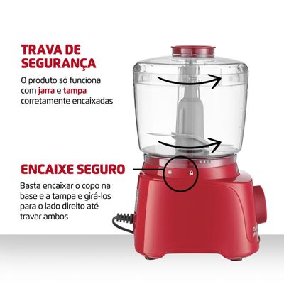 Processador Mondial MP16 Vermelho 127V 127V