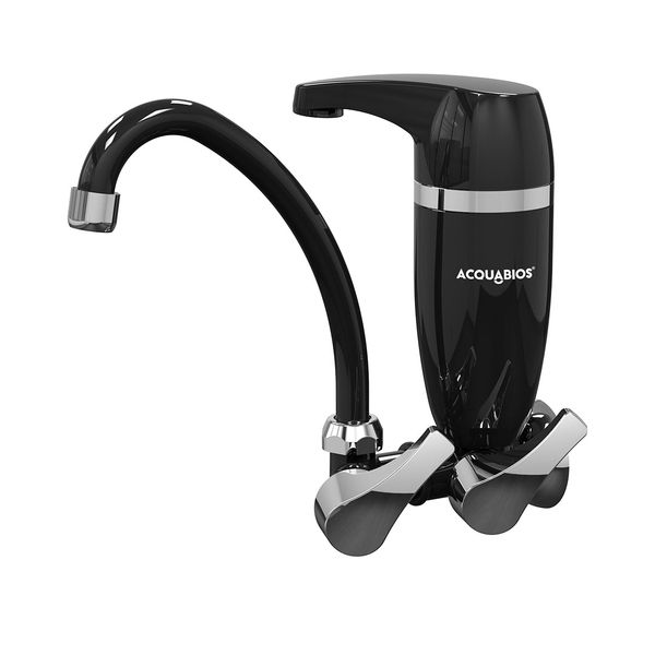 Torneira Móvel Acquabios com Filtro de Parede Premium Preta e Cromada Torneira Móvel Acquabios com Filtro de Parede Premium Preta e Cromada