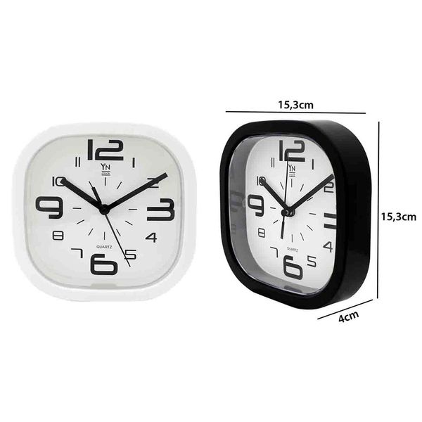 Relógio de Parede Yins Quadrado 15cm - Item Sortido