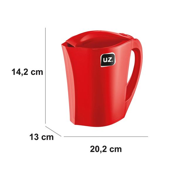 Jarra de Plástico Uz Gold PP Vermelha 1,5L Jarra de Plástico Uz Gold PP Vermelha 1,5L