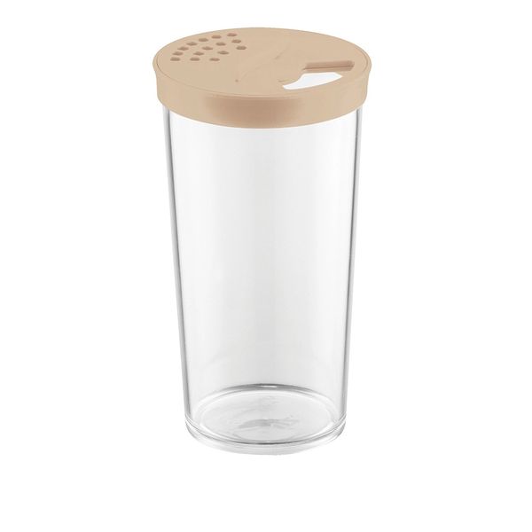 Farinheira Uz Slim em Plástico com Tampa Cappuccino 16cm