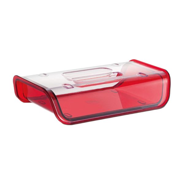 Porta-Frios Uz em Plástico Vermelho com Tampa Transparente Porta-Frios Uz em Plástico Vermelho com Tampa Transparente