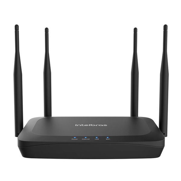 Roteador Wi-Fi Intelbras GF1200F Dual Band Wi-Force Preto