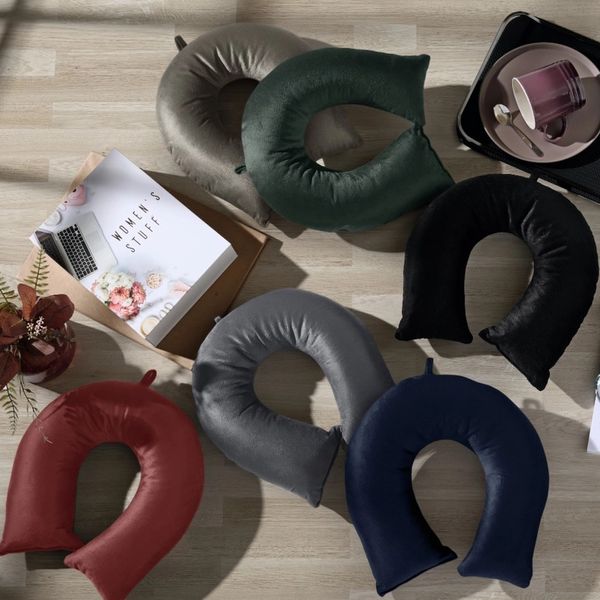 Descanso de Pescoço Hedrons em Veludo Marsala Descanso de Pescoço Hedrons em Veludo Marsala