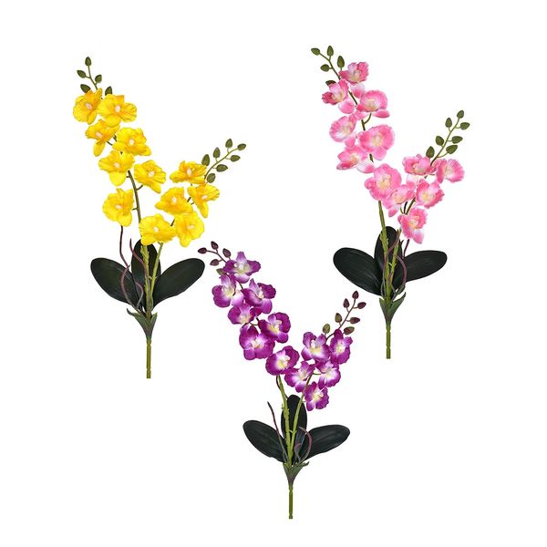 Haste de Orquídea Grillo em Cetim X2 50cm - Item Sortido Haste de Orquídea Grillo em Cetim X2 50cm - Item Sortido