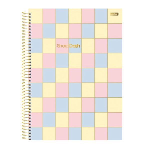 Caderno Universitário São Domingos Sharp Dash 10 Matérias 160 Folhas - Item Sortido