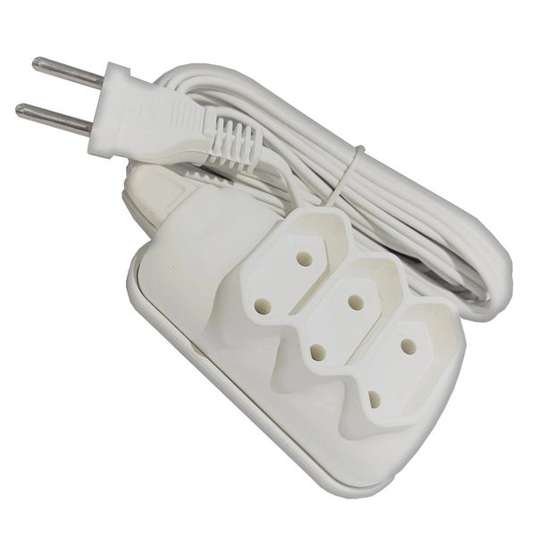 Extensão Elétrica Tomada Plastimar Celuz 659 com 2 Polos 1,2m Branca Extensão Elétrica Tomada Plastimar Celuz 659 com 2 Polos 1,2m Branca