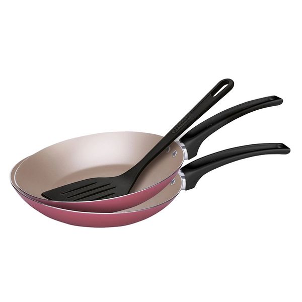Conjunto de Frigideiras Antiaderente Panelux Magnific com Espátula Cereja 3 Peças Conjunto de Frigideiras Antiaderente Panelux Magnific com Espátula Cereja 3 Peças