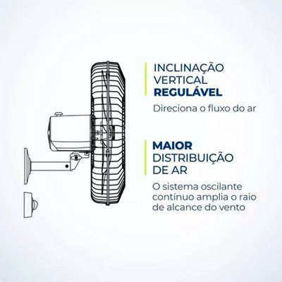 Ventilador de Parede Mondial 50cm NVP-PRO-50 220v Preto / 220V