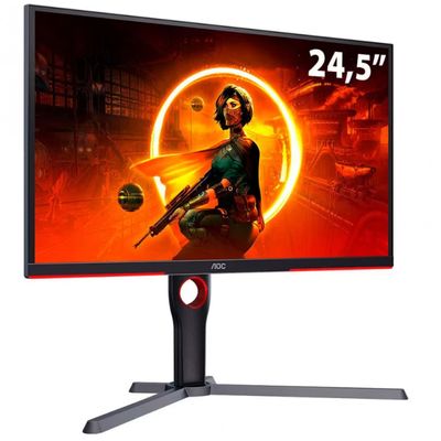 Monitor Gamer AOC Destiny 24,5 Polegadas 25G3ZM Preto / Bivolt