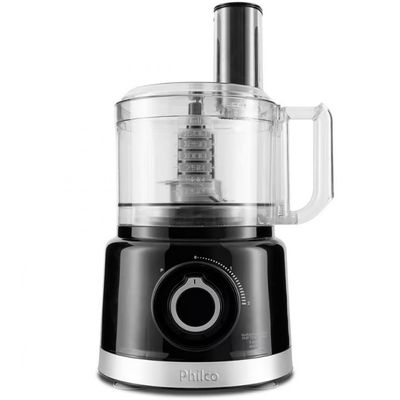 Multiprocessador de Alimentos Philco Turbo 5 em 1 PMP1500P com 2 Velocidades 1000W Preto / 110V