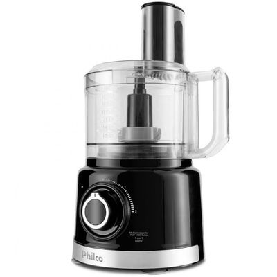Multiprocessador de Alimentos Philco Turbo 5 em 1 PMP1500P com 2 Velocidades 1000W Preto / 110V