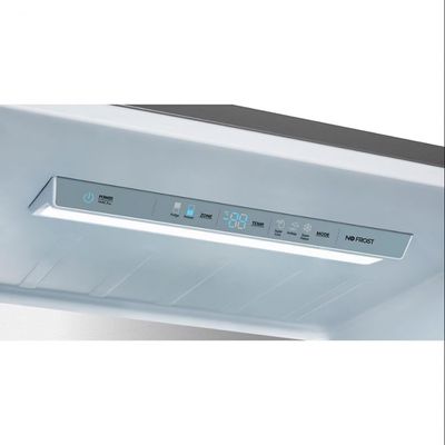 Geladeira Hisense Botton RB-52W Frost Free com Tecnologia Inverter, Portas Reversíveis e Painel Touch 397 L - Inox Look Inox / 220V