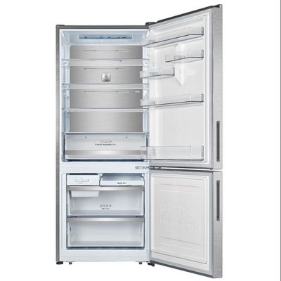 Geladeira Hisense Botton RB-52W Frost Free com Tecnologia Inverter, Portas Reversíveis e Painel Touch 397 L - Inox Look Inox / 220V
