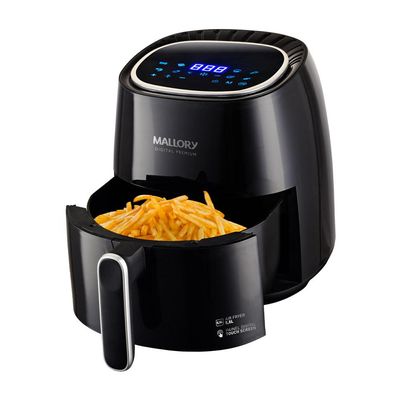 Fritadeira 5L Air Fryer Digital Premium Mallory Preto 127V